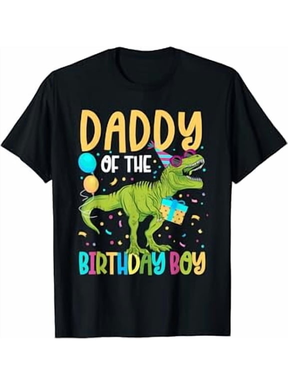 Birthday Boy Daddy Dinosaur Squad Family T-Shirt All Size S-5XL