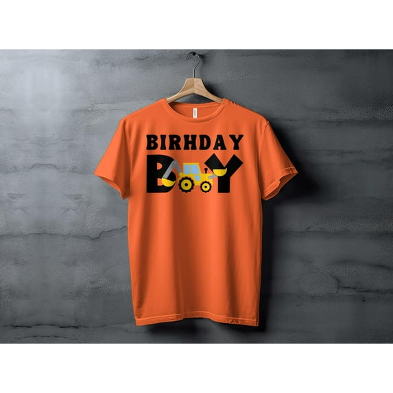 Birthday Boy Excavator Tshirt, Construction Birthday Shirt, Digger Birthday Party Outfit, Excavator Lover Birthday Party Gift Present