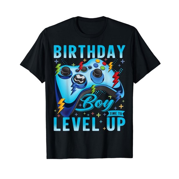 Birthday Boy Level Up Video Game Gamer T-Shirt