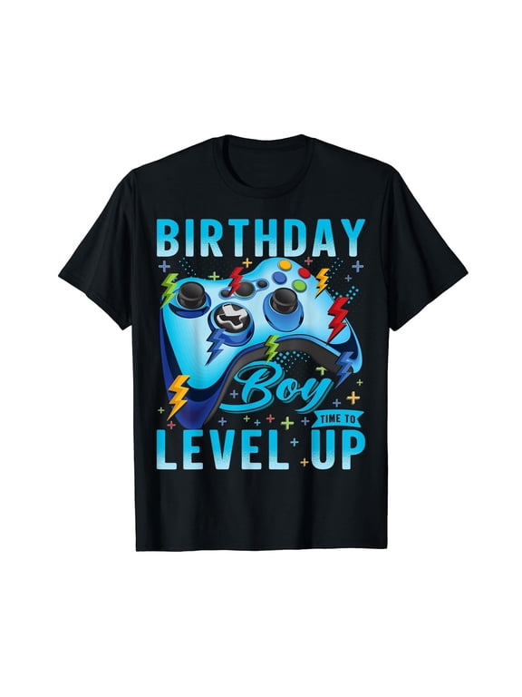 Birthday Boy Level Up Video Game Gamer T-Shirt