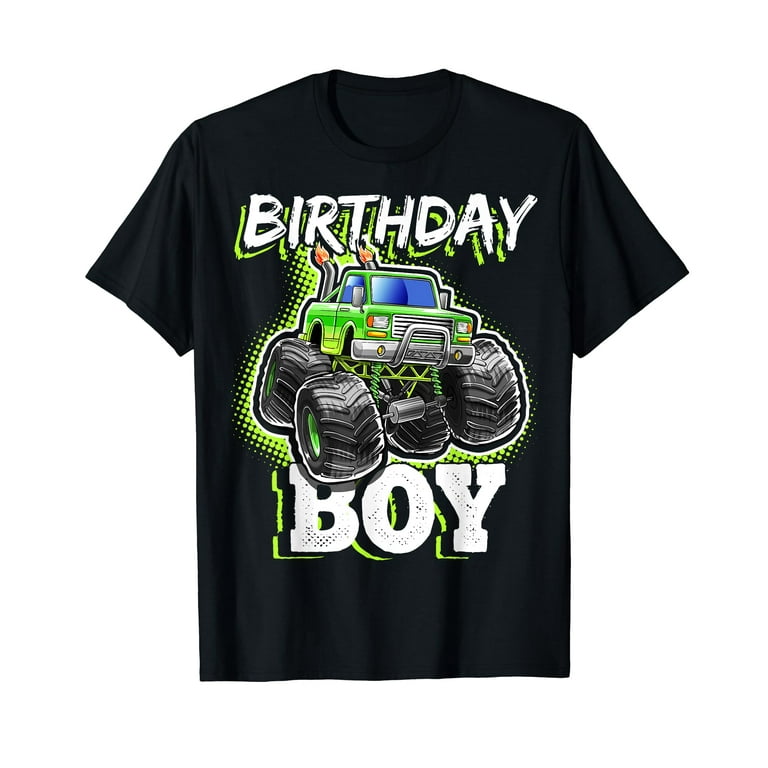 Birthday Boy Monster Truck Birthday Party Gift For Boys Kids T-Shirt Birthday Boy Monster Truck Birthday Party Gift For Boys Kids T-Shirt