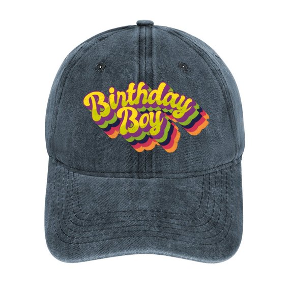 Birthday Boy Navy Baseball Cap for Men Women, Adjustable Snapback Hats Cotton Hat