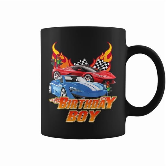 Birthday Boy Race Car Birthday Racing Driver Theme Party Coffee Mugs