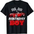 Birthday Boy Race Car Birthday Racing Driver Theme Party T-Shirt ...