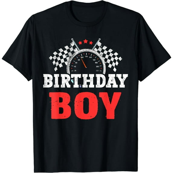 Birthday Boy Race Car Racing Car Driver Birthday Crew T-Shirt