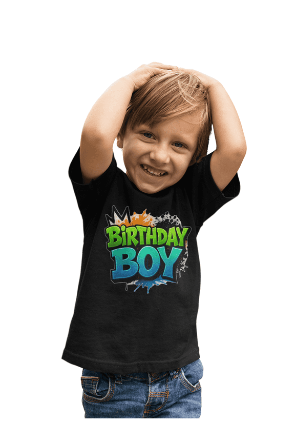 Birthday Boy Short Sleeve T-Shirt (Boy's Toddler 6T)
