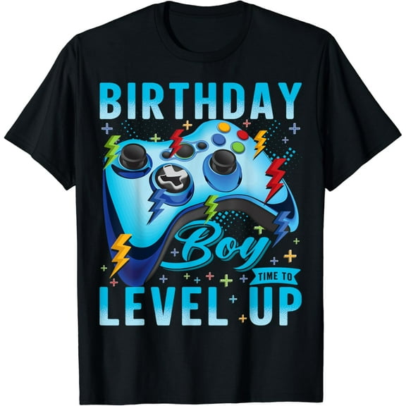 Birthday Boy Time to Level Up Video Game Birthday Gamer Boys T-Shirt