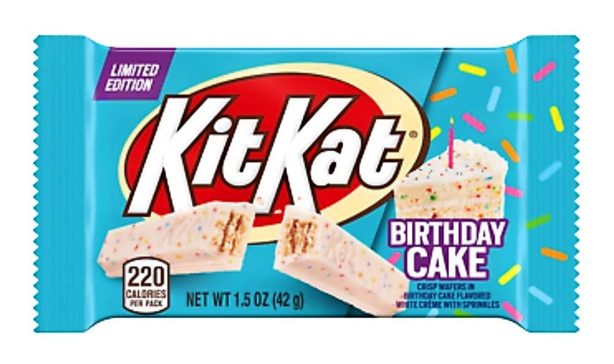Birthday Cake Bar White Chocolate Limited Edition 4 Pack 1.5 Oz Bars