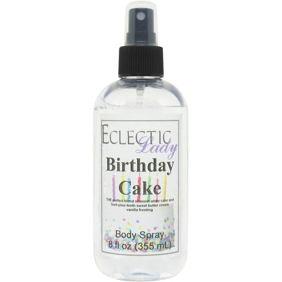 Birthday Cake Body Spray, Eclectic Lady, Hydrating Mist, Unisex, 8 oz