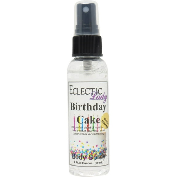 Birthday Cake Body Spray, Eclectic Lady, Hydrating Mist, Unisex (Double Strength), 2 oz