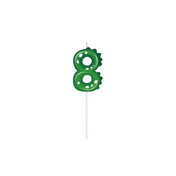 Birthday Cake Candle Dinosaur Shaped Number 9, Birthday Party Favor, Dinosaur Themed Cake Decoration 1 Count