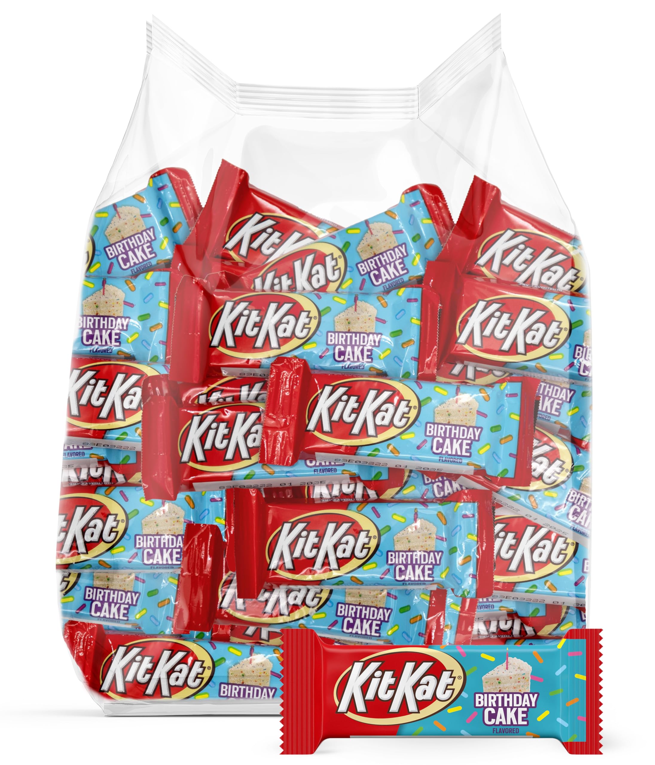 Birthday Cake Flavored Chocolate MMF7 Bars With Sprinkles Snack Size