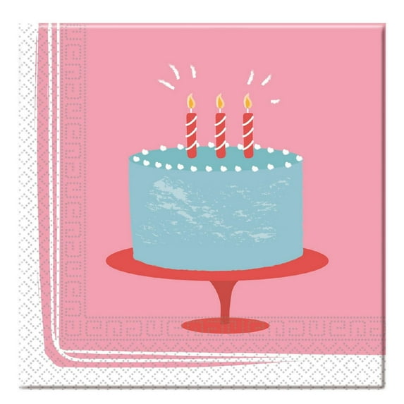 Birthday Cake Napkins (Pack of 20)