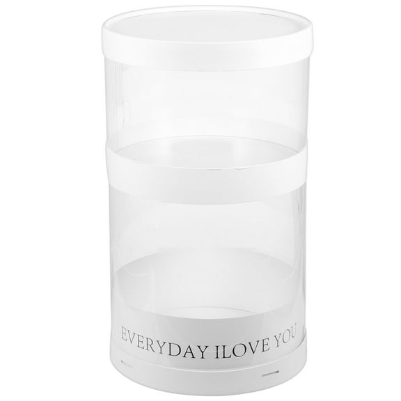 Luxshiny Clear Plastic Cake Box with Lid for Home Storage and Protection