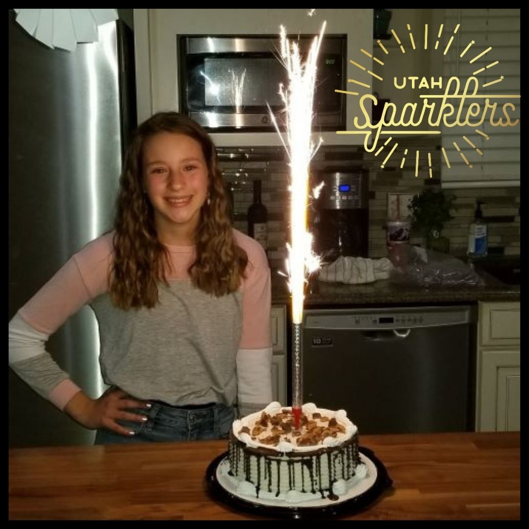 Birthday Cake SparklersGold Birthday Candle 4 PcsBurns 1 minute