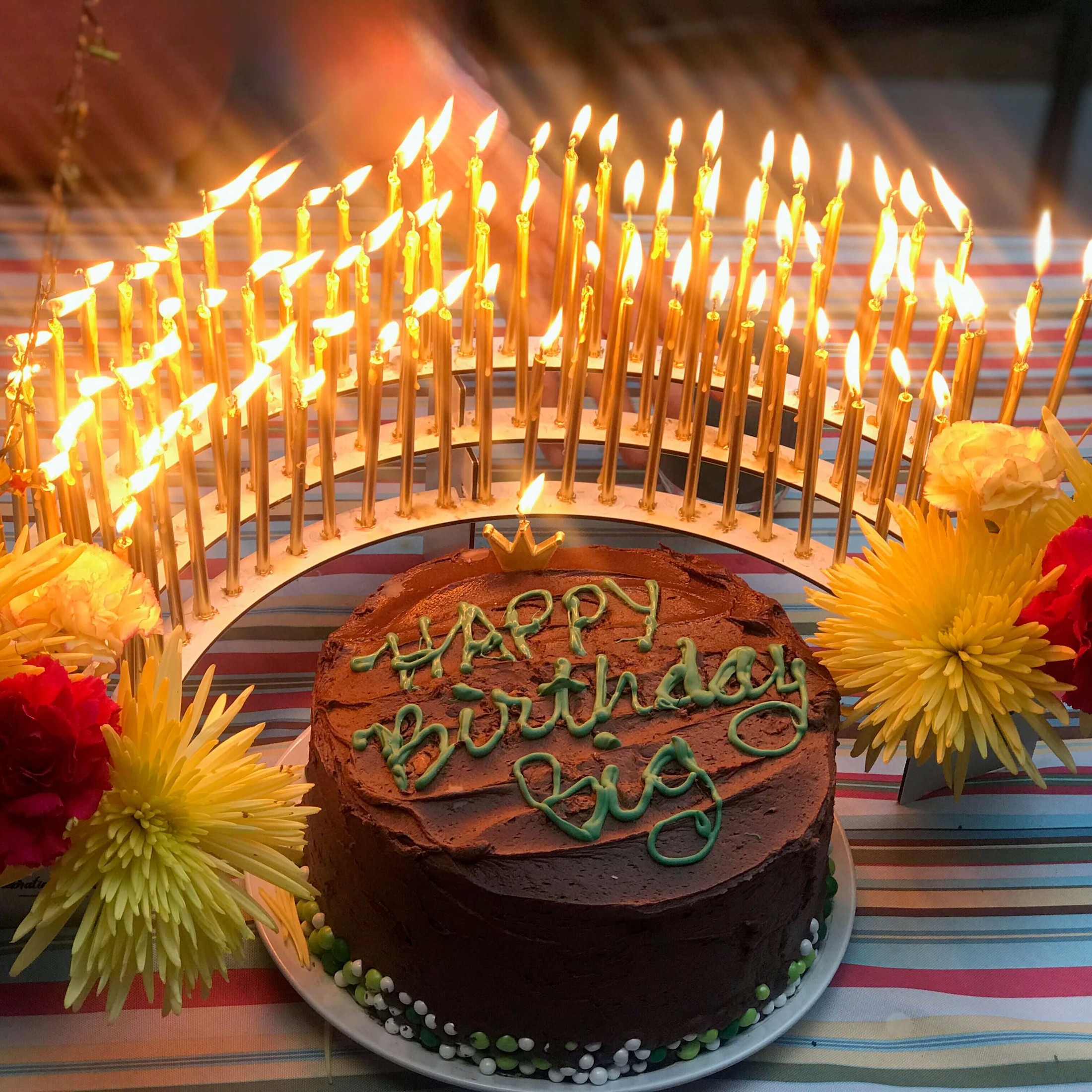 Birthday Candle Holder Celebration Stadium, Reusable, Holds up to 100