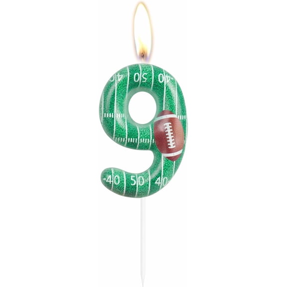Birthday Candle Sports-Themed Party Decorations, America Football Happy Birthday