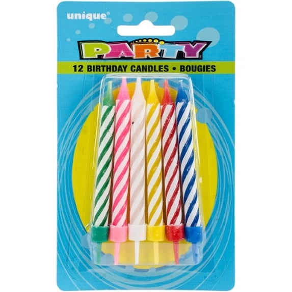 Birthday Candles and Holders, Assorted, 12ct (Pack of 4)