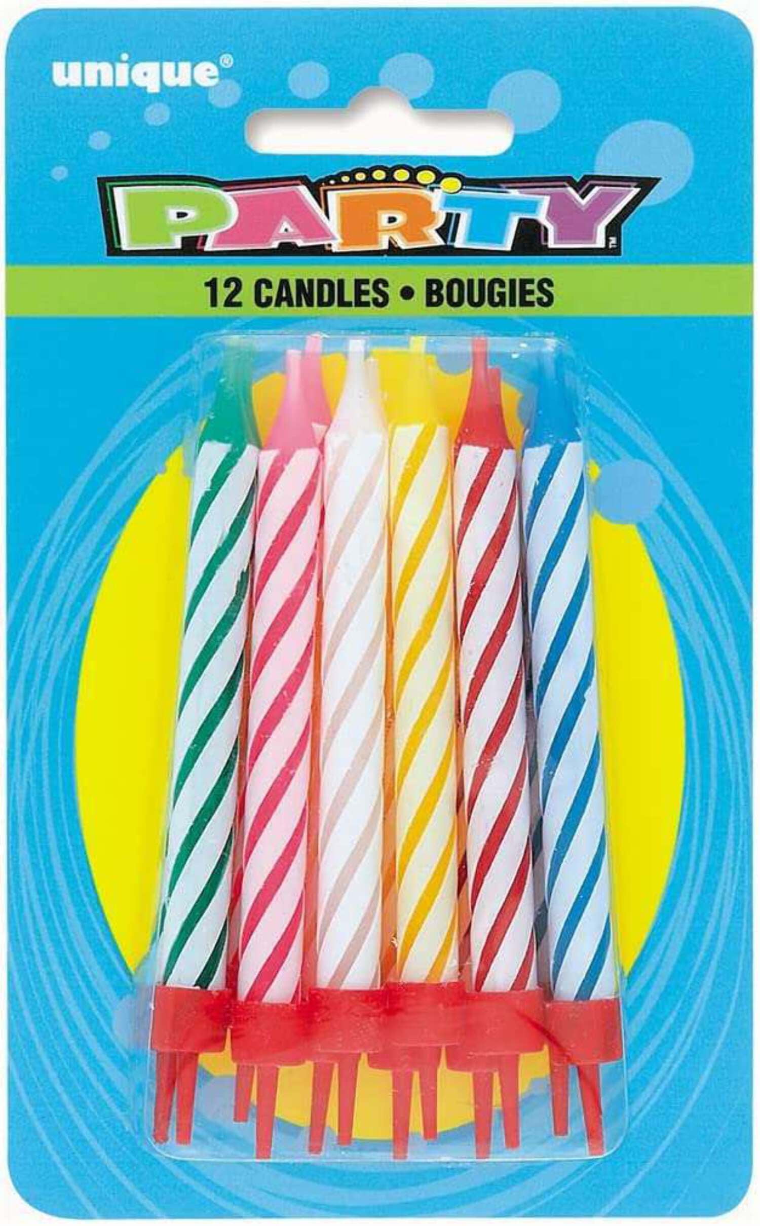 Birthday Candles and Holders, Assorted, 12ct
