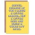 thumbnail image 1 of Birthday Card Because of You Bestie Sincere For Her Woman Friend Greeting Card, 1 of 3