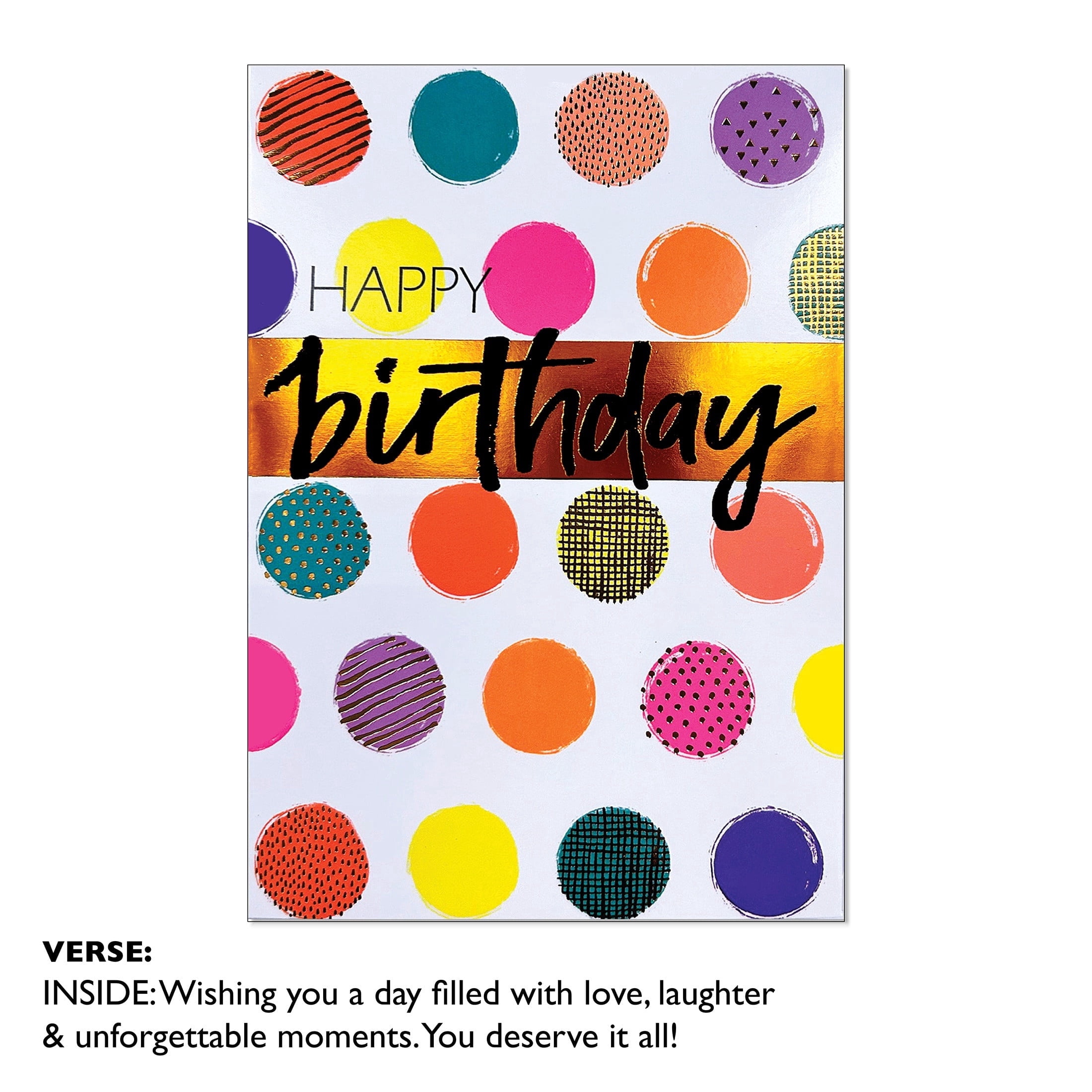 Viabella Birthday Card -Colorful Dots