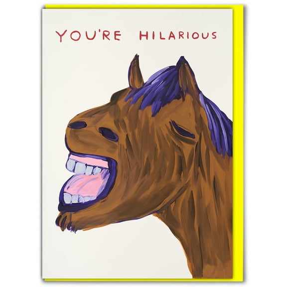 Birthday Card - Funny Everyday Card - Horse