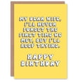thumbnail image 1 of Birthday Card Never Forget But Keep Trying Fun Funny Humour Joke For Wife Greeting Card, 1 of 3