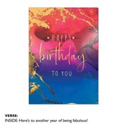 Viabella Birthday Card -Pink Geode