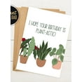 thumbnail image 1 of Birthday Card for Plant Lovers – "I Hope Your Birthday is Plant-astic!" – Perfect for Botanical Enthusiasts – Envelope Included – Blank Inside for Heartfelt Messages, 1 of 2