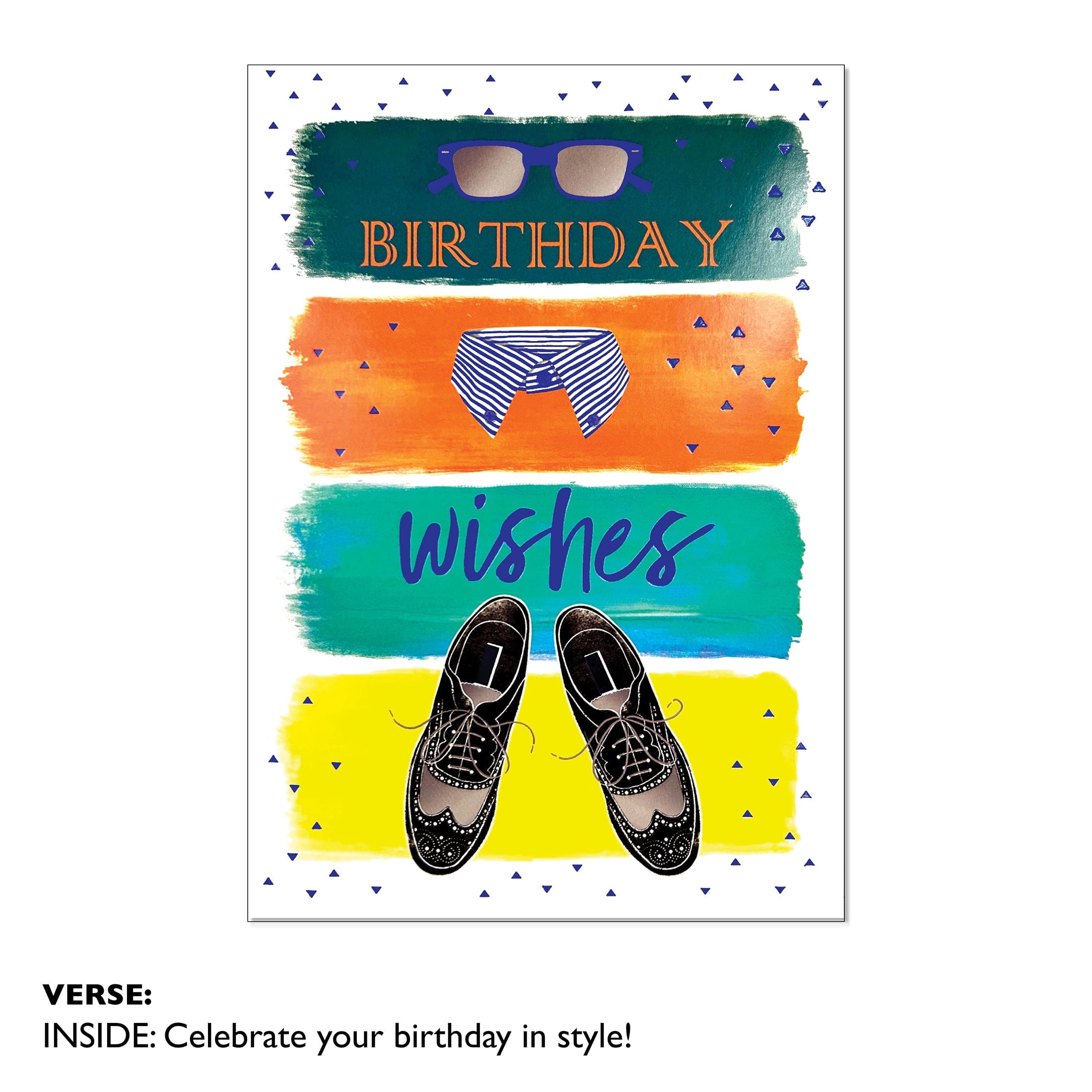 Viabella Birthday Card -Wingtip Shoes