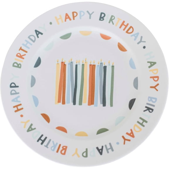 Birthday Celebration Plate for Kids: Cute Ceramic Birthday Plate, Reusable Special Breakfast & Cake Plate, Alternative to You Are Special Today Plate, Family Tradition Keepsake