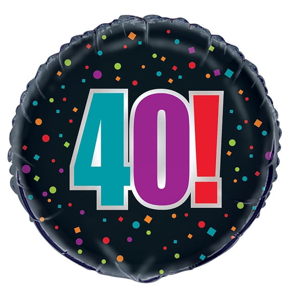 Birthday Cheer '40!' Foil Mylar Balloon (1ct)