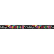 Birthday Cheer 80th Birthday Foil Banner, 12'