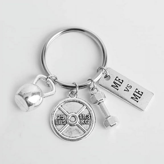 Birthday Christmas Gifts for Bodybuilder Gym Lovers Inspirational Keychain for Women Men Motivational Gift for Weight Lifter