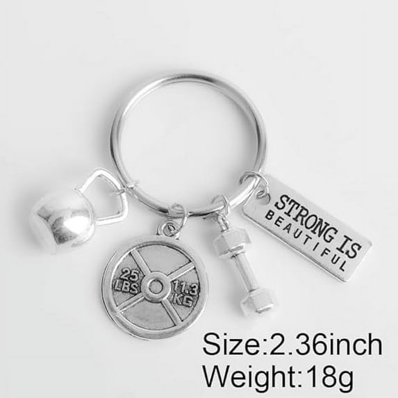 Birthday Christmas Gifts for Bodybuilder Gym Lovers Inspirational Keychain for Women Men Motivational Gift for Weight Lifter