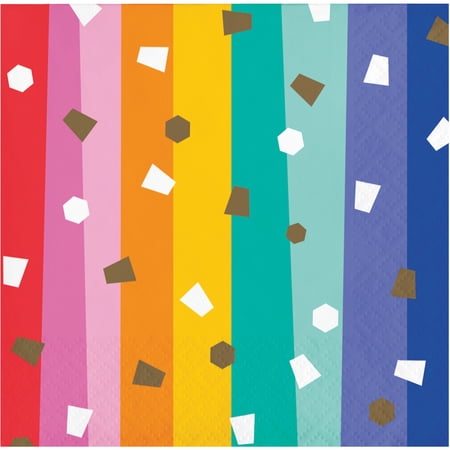 Birthday Confetti Beverage Napkins, 48 ct