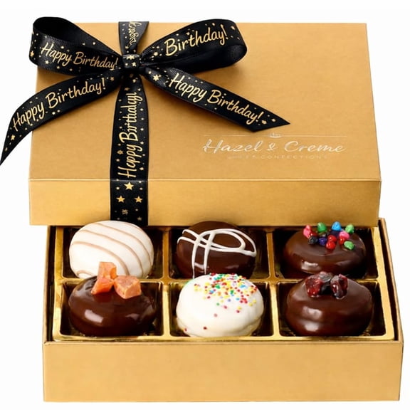 Birthday Cookie Gift Basket - Gourmet Chocolate Happy Birthday Cookies - Gifts for Birthdays Men & Women