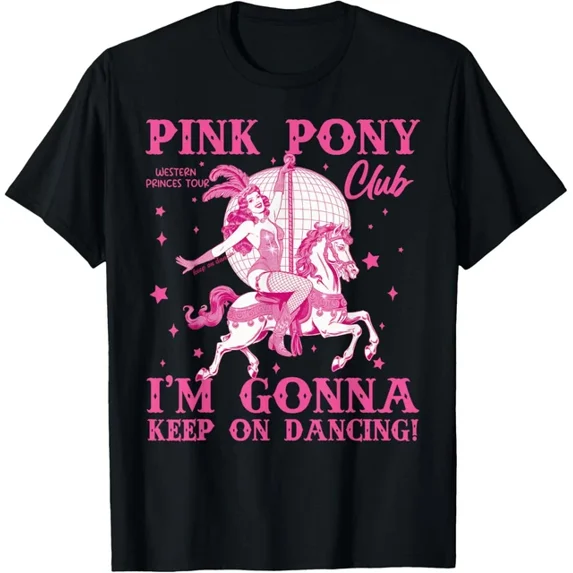 Birthday Cowgirl Pink Girl Pony Clubs Disco Western Cowgirl T-Shirt Unisex S-5XL Hot Trending Shirt, Vintage Birthday Gift