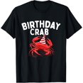 thumbnail image 1 of Birthday Crab - Crustacean Animal Lover Beach Seafood T-Shirt, 1 of 4