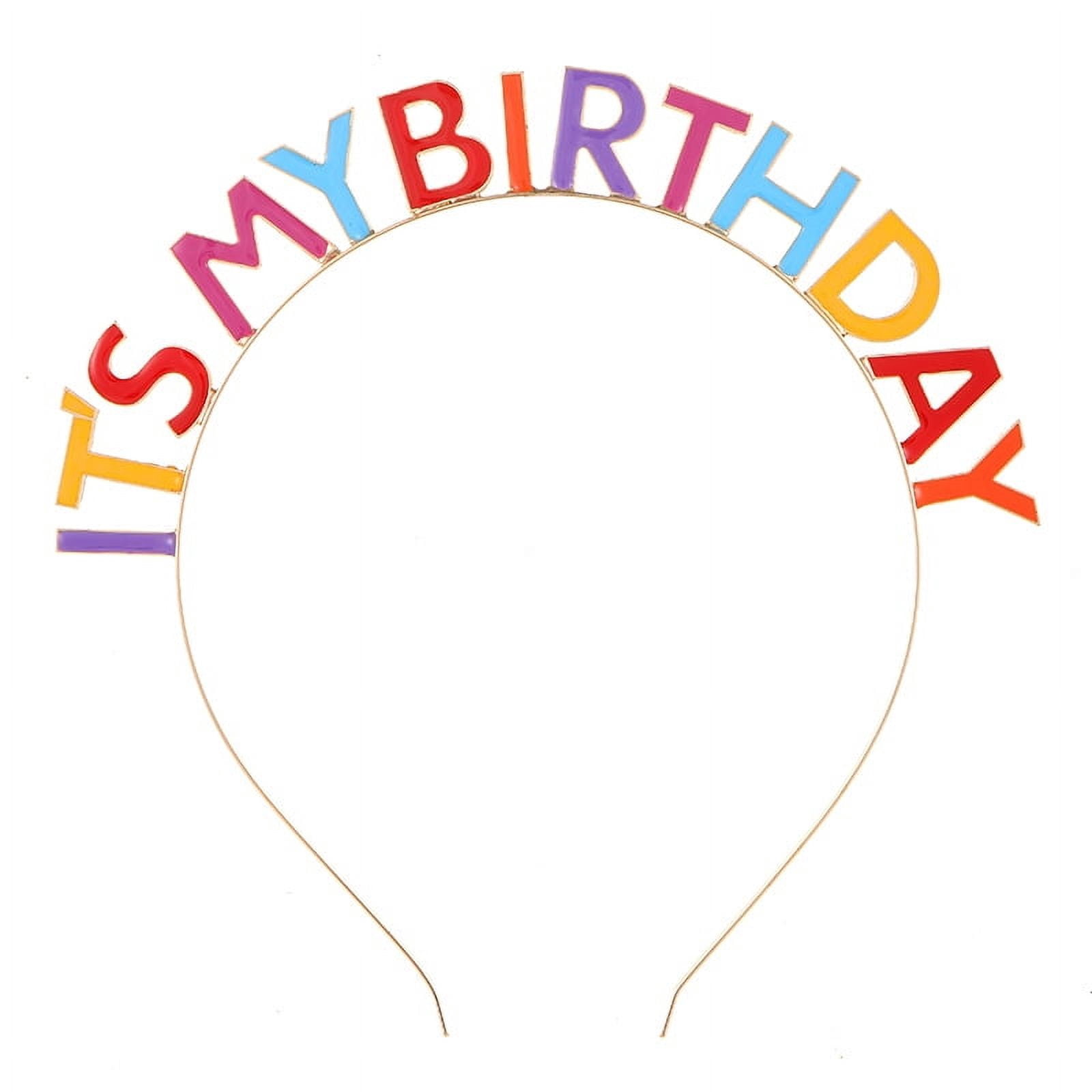 Happy Birthday Headband For Girls & Women - Sparkly Birthday Girl Tiara Headband For Parties