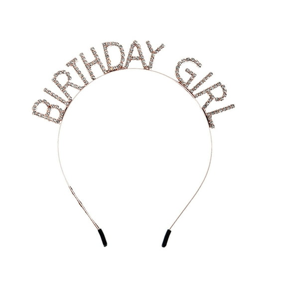 Birthday Crowns for Women,Birthday Tiara Happy Birthday Headband Birthday Girl Crown Princess Bling Rhinestone Hair Band - style:style4;