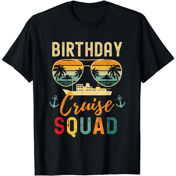 Birthday Cruise Shirts 2024 Squad Family Vacation Summer T-Shirt