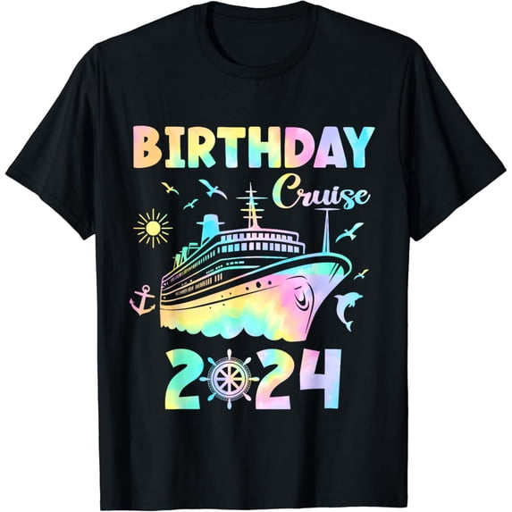 Birthday Cruise Squad 2024 Vacation Matching Family Cruise T-Shirt