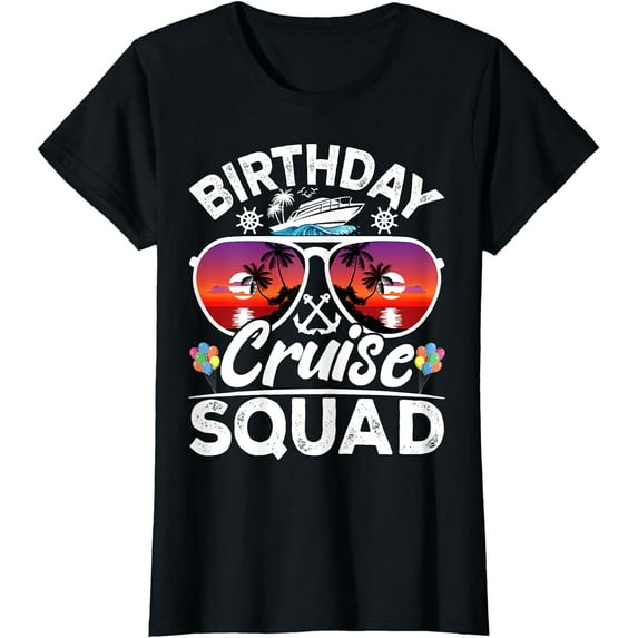Birthday Cruise Squad Cruise Ship Party Group Vacation Trip T-Shirt