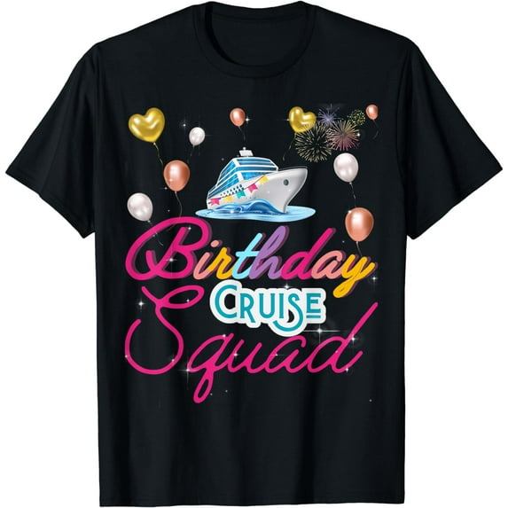 Birthday Cruise Squad Jolly My Birthday Cruise Ship Party T-Shirt