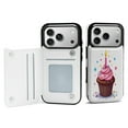 thumbnail image 1 of Birthday Cupcake with Candle Leather Wallet Case for iPhone13 pro max Wallet Case Card Holder Flip, 1 of 8