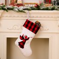 Birthday Decorations White Christmas Stocking Hanging Red And Black