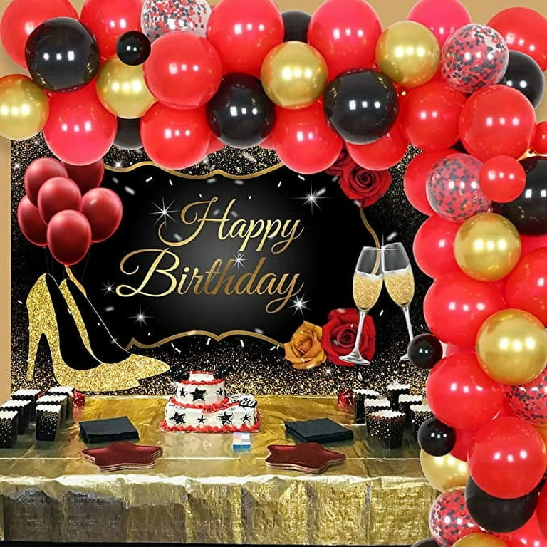 Red and Black Party Decorations Birthday Decorations for Boys