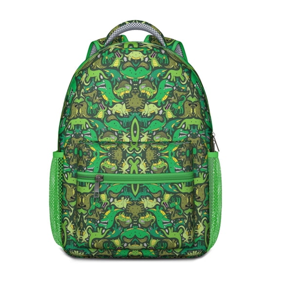 Birthday Dinosaur Backpack for Teens - Waterproof & Stylish Bookbag with Cartoon Dino Pattern