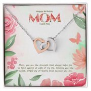 Birthday Edition Wishing You A Sweet And Simple Joy Of Love! Necklace, Multi Interlocking Heart Necklace